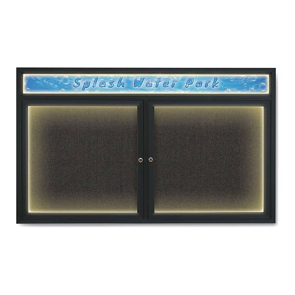 Corkboard, Black/Black, 60" x 36"