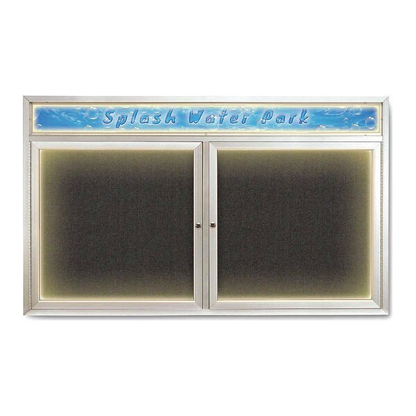 Corkboard, Black/Satin, 60" x 36"