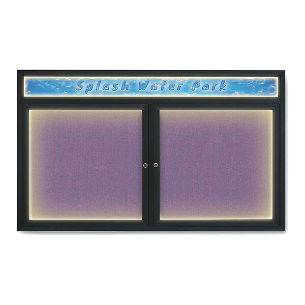 Corkboard, Amethyst/Black, 60" x 36"