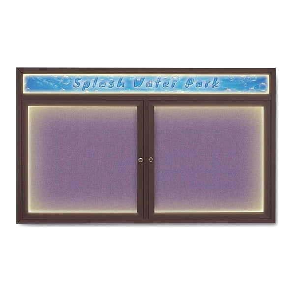 Corkboard, Amethyst/Bronze, 60" x 36"