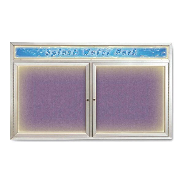Corkboard, Amethyst/Satin, 60" x 36"