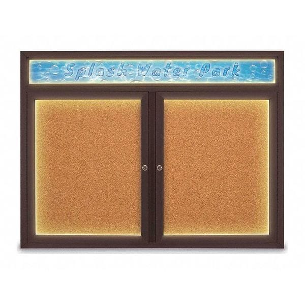Corkboard, Cork Backing/Bronze, 48" x 36"