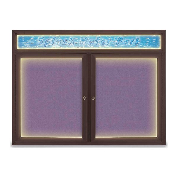 Corkboard, Amethyst/Bronze, 48" x 36"