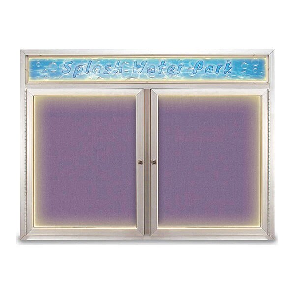 Corkboard, Amethyst/Satin, 48" x 36"
