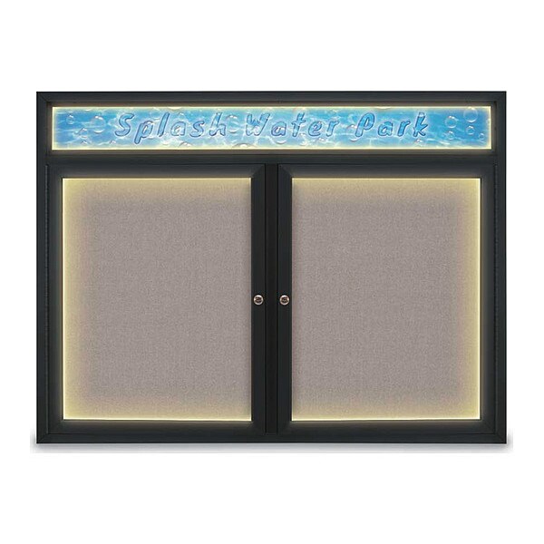 Corkboard, Pearl/Black, 48" x 36"