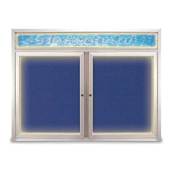 Corkboard, Cobalt/Satin, 48" x 36"