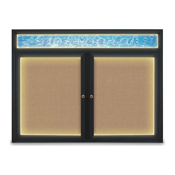 Corkboard, Buff/Black, 48" x 36"
