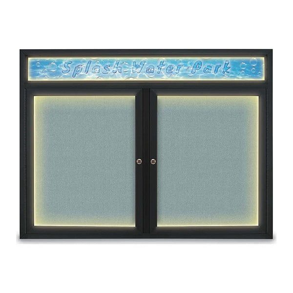 Corkboard, Cloud/Black, 48" x 36"