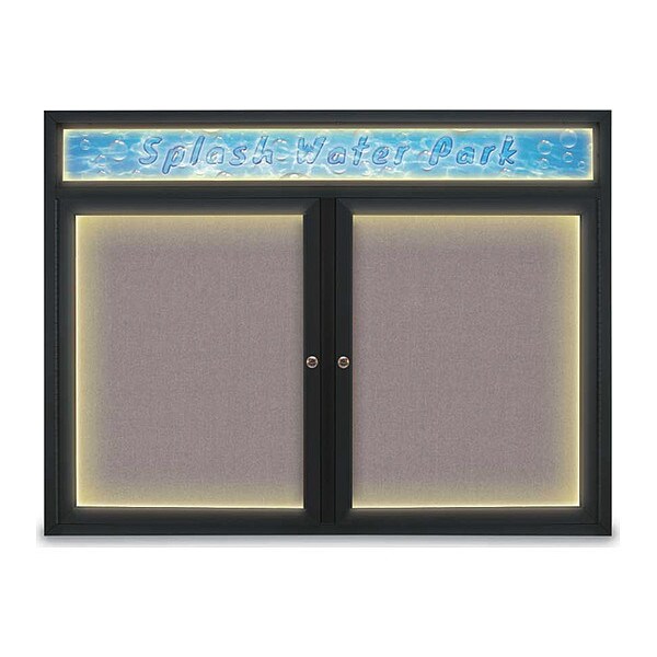 Corkboard, Surf/Black, 48" x 36"