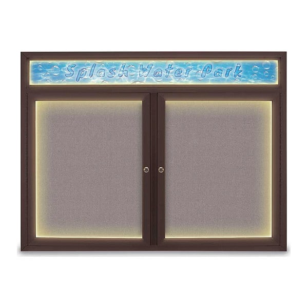Corkboard, Surf/Bronze, 48" x 36"