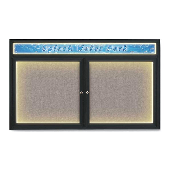 Corkboard, Pearl/Black, 60" x 36"