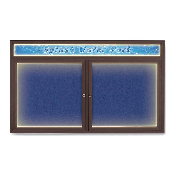 Corkboard, Cobalt/Bronze, 60" x 36"
