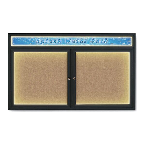 Corkboard, Buff/Black, 60" x 36"