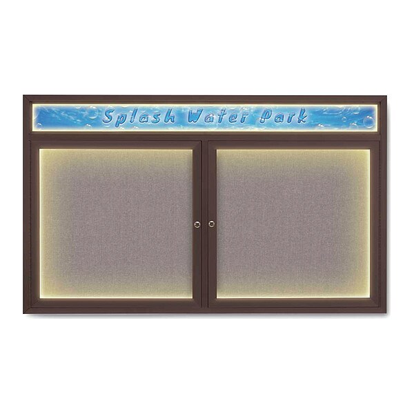 Corkboard, Surf/Bronze, 60" x 36"