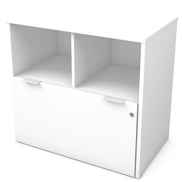 Lateral File, One Drawer, I3 Plus, White, White, Melamine, 30.1" W, 28-1/2" H