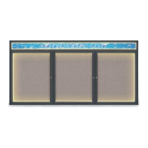 Corkboard, 96"x48", Pearl/Black
