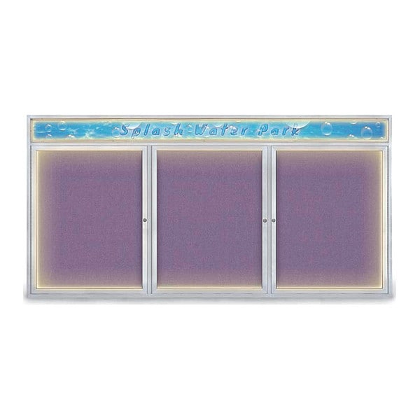 Corkboard, 96"x48", Amethyst/Satin