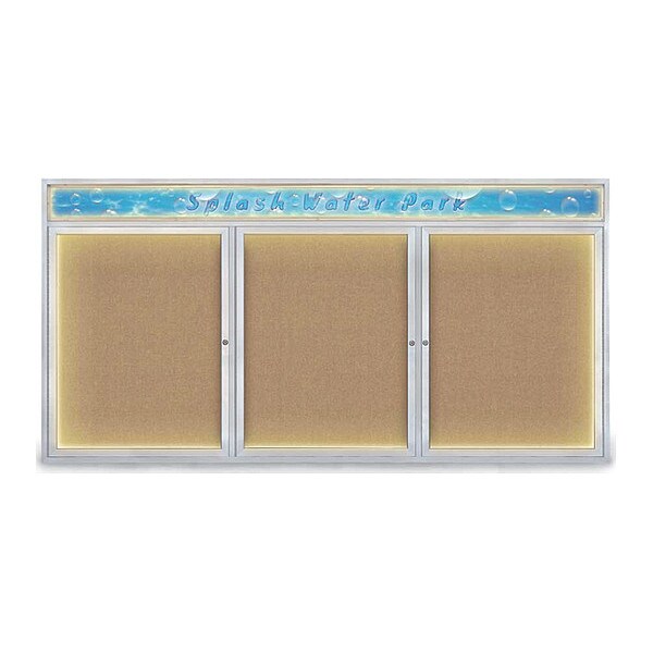 Corkboard, 96"x48", Buff/Satin