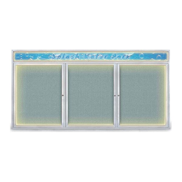 Corkboard, 96"x48", Cloud/Satin