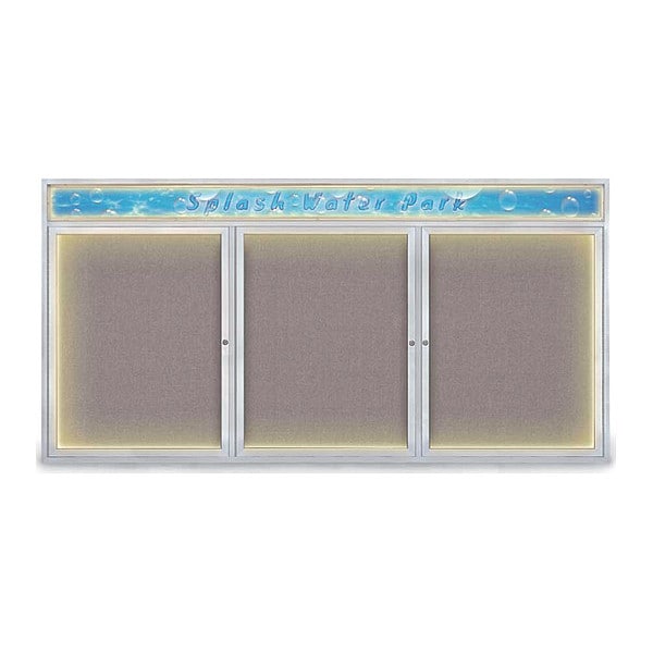 Corkboard, 96"x48", Surf/Satin
