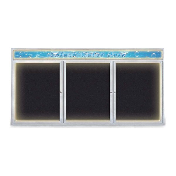 Corkboard, 96"x48", Rubber/Satin
