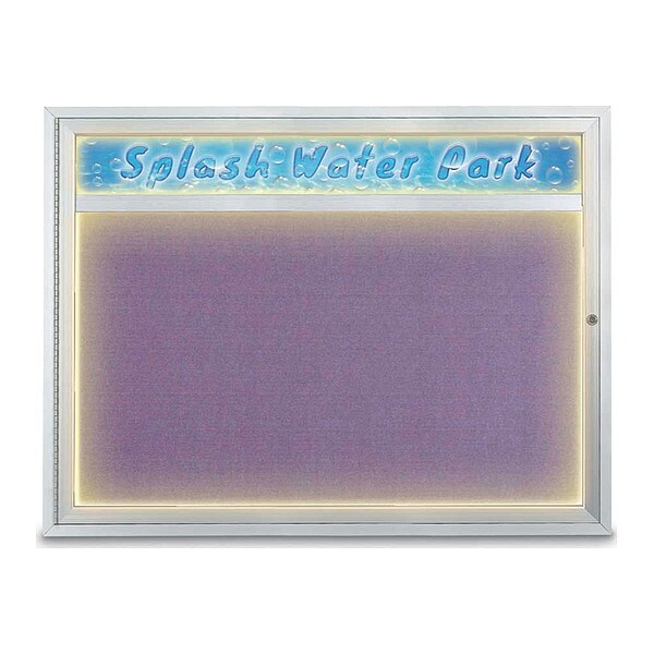 Corkboard, 48"x36", Amethyst/Satin