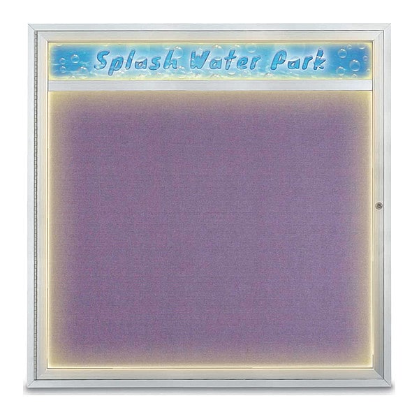 Corkboard, 48"x48", Amethyst/Satin