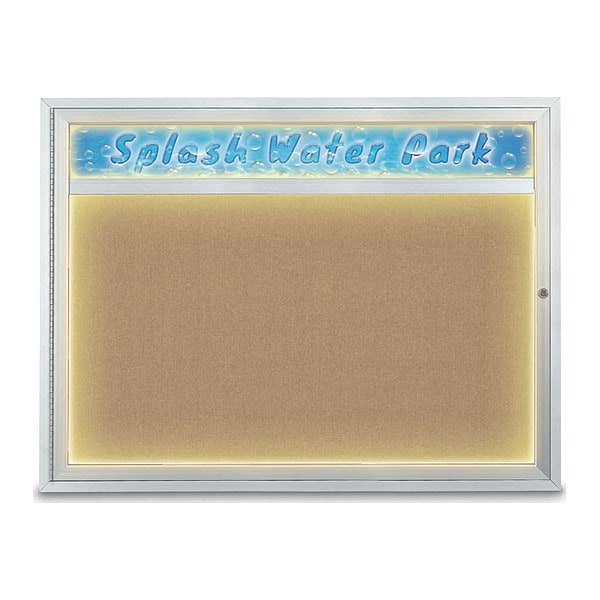 Corkboard, 48"x36", Buff/Satin