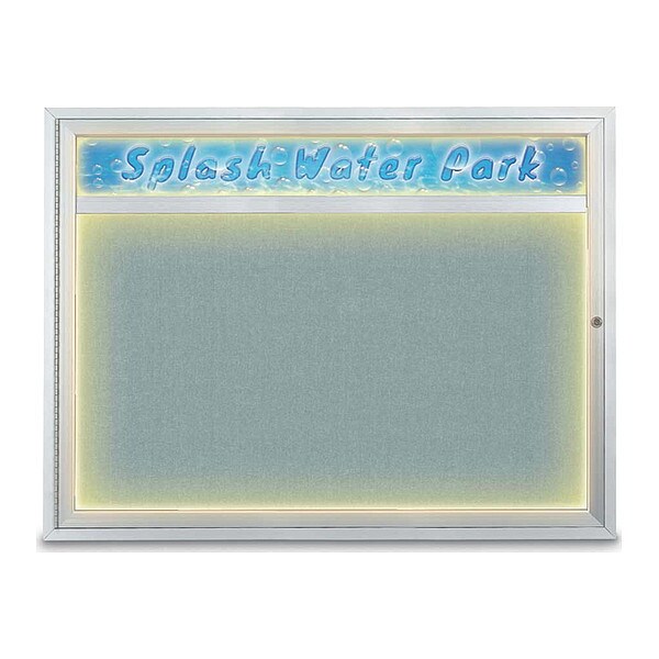 Corkboard, 48"x36", Cloud/Satin