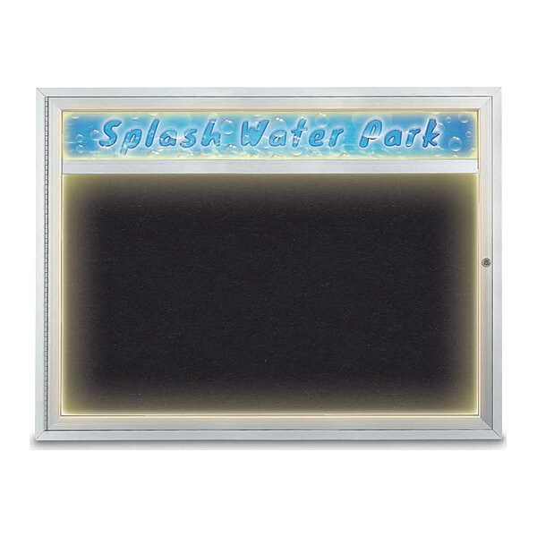 Corkboard, 48"x36", Rubber/Satin