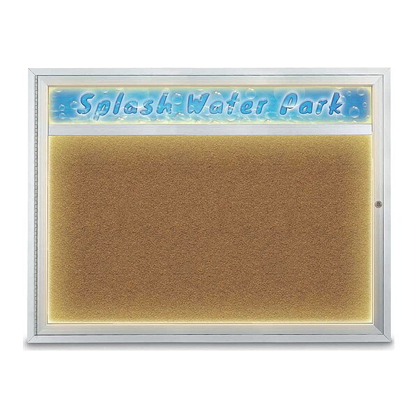 Corkboard, 48"x36", Synthetic Cork/Satin