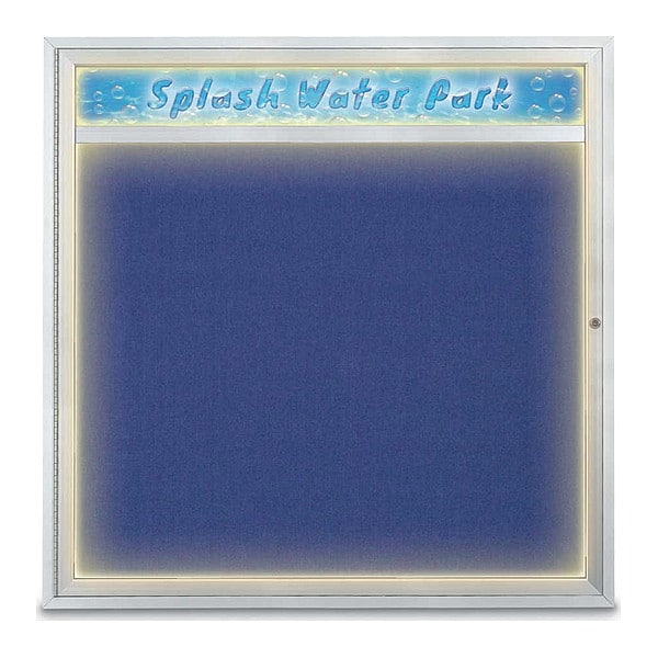 Corkboard, 48"x48", Cobalt Accent/Satin