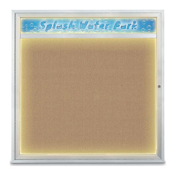 Corkboard, 48"x48", Buff/Satin