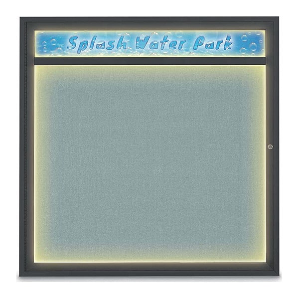 Corkboard, 48"x48", Cloud/Black