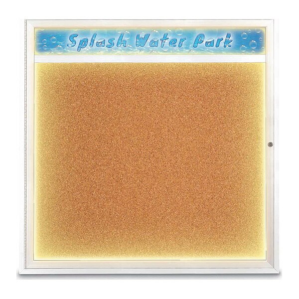 Corkboard, 48"x48", Cork/Satin