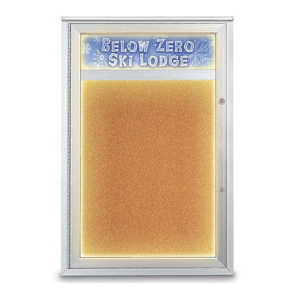 Corkboard, 24"x36", Cork/Satin