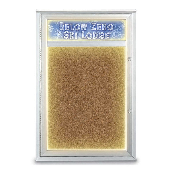 Corkboard, 24"x36", Synthetic Cork/Satin