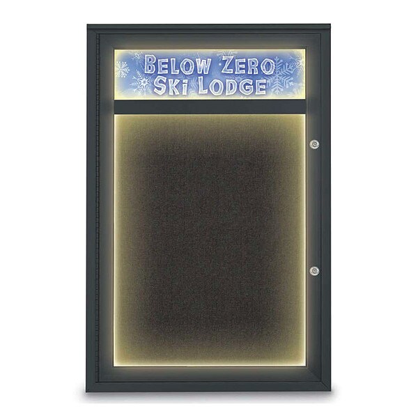 Corkboard, 24"x36", Black/Black