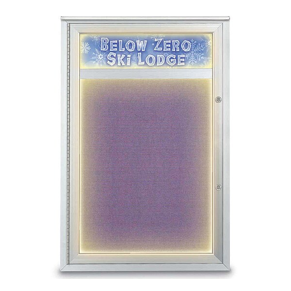 Corkboard, 24"x36", Amethyst/Satin