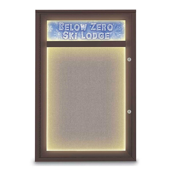 Corkboard, 24"x36", Pearl/Bronze