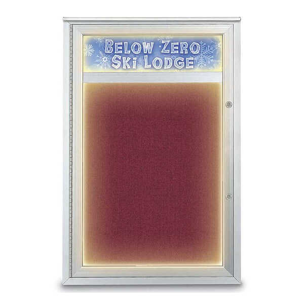 Corkboard, 24"x36", Deep Burgundy/Satin