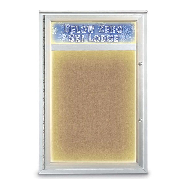 Corkboard, 24"x36", Buff/Satin