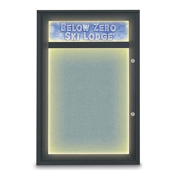 Corkboard, 24"x36", Cloud/Black