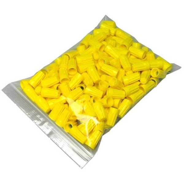 Reclosable Bag, Zip Seal, 9 in L, 7 in W, 4 mil Thick, Low Density Polyethylene (LDPE), Clear