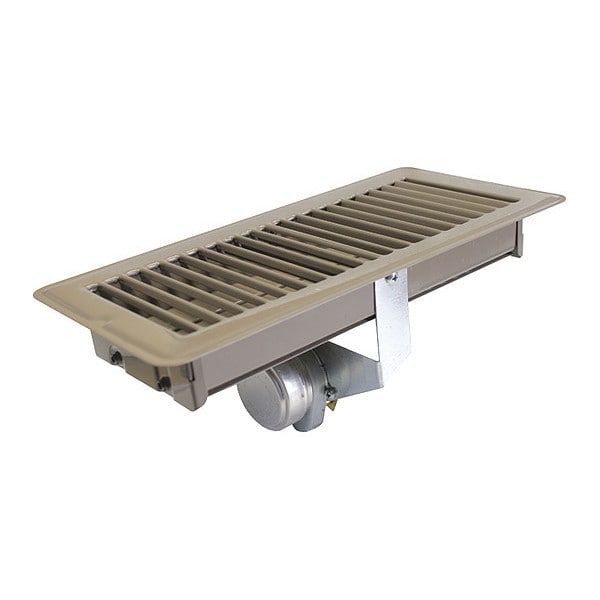 10" x 4" Motorized Zone Register, PC, Brown