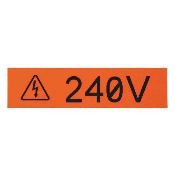 P1 Vyl Cont Tape Cass, .24"x25 ft., Bl/wh