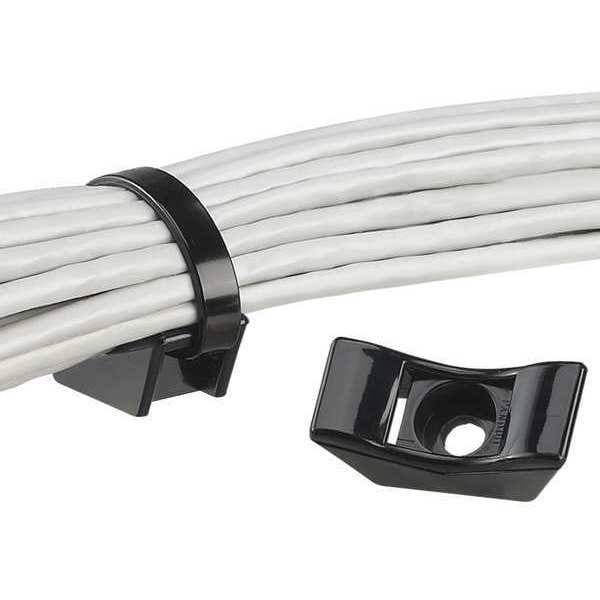 Cable Tie Mount, Screw Applied, PK100