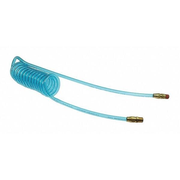 Flexcoil 1/4" ID x 50' 1/4" MPT Rdg/Swivel Blue