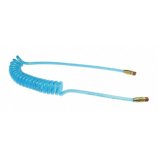 Flexeel Coil 3/8" ID x 25' Swivel Transparent Blue