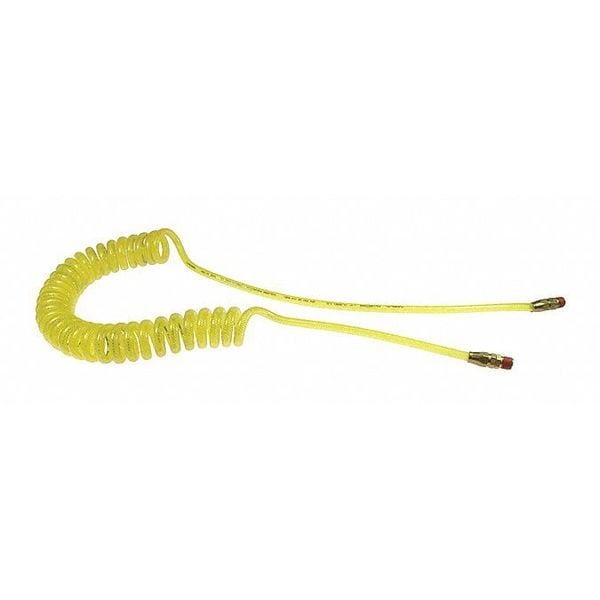 Flexeel Coil 3/8" ID x 25' Swivel Transparent Yellow
